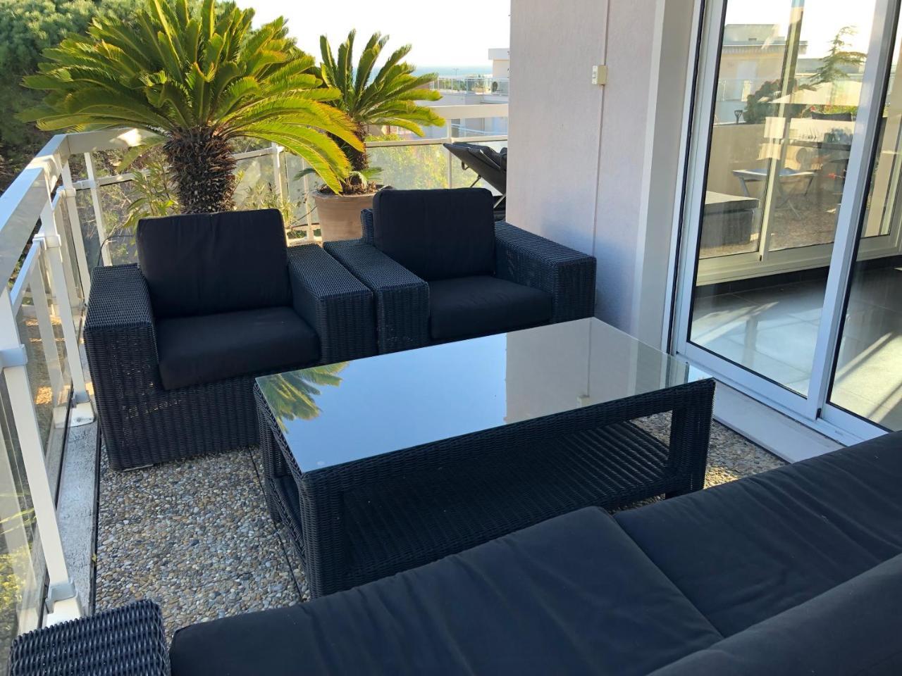 Gorgeous One-Bedroom Apartment With Terrace And Sea View -Stayinantibes- Bijou Plage Exterior foto